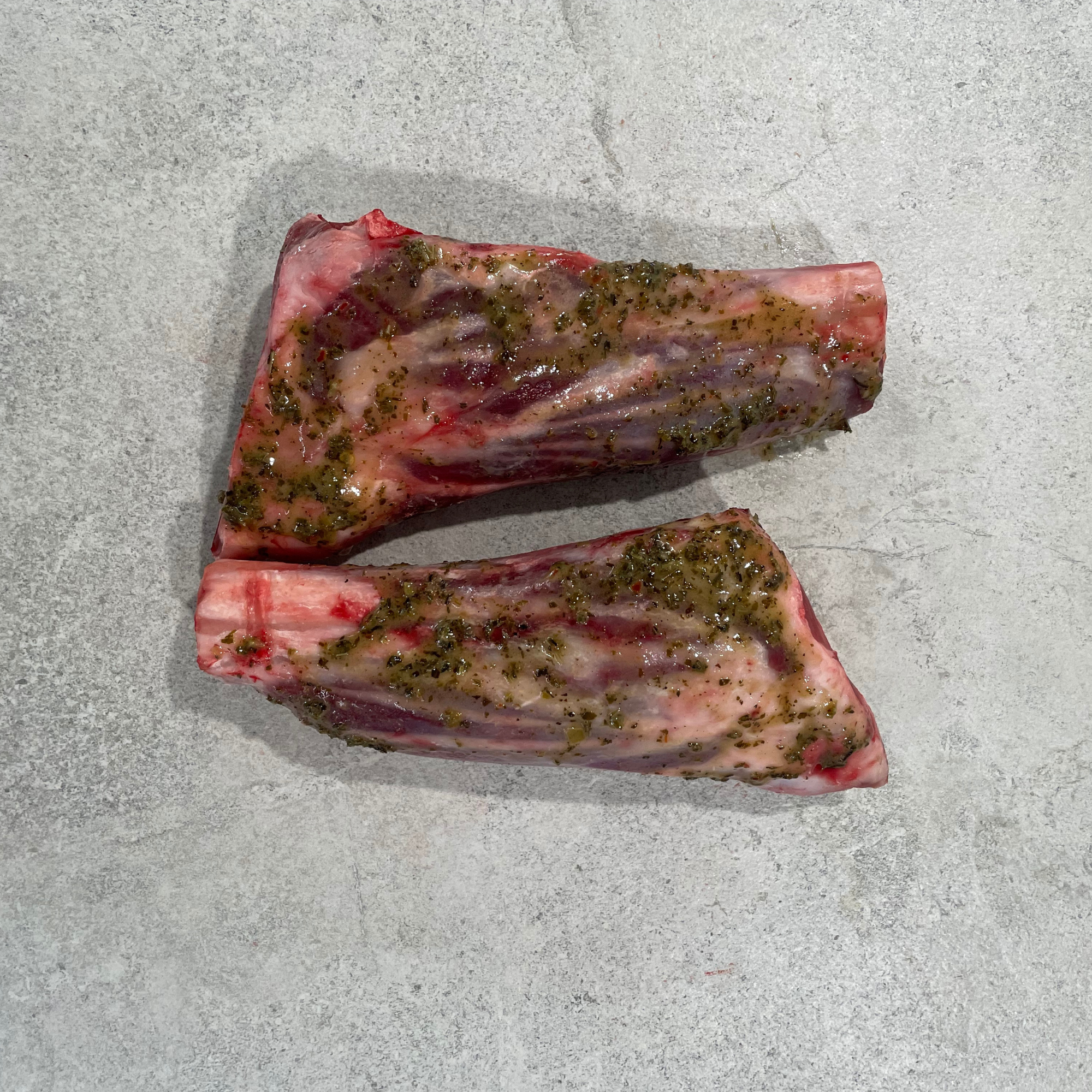 Lamb Shanks with Mint Marinade in an Oven Bag